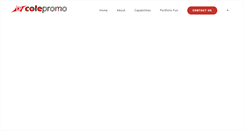 Desktop Screenshot of colepromo.com