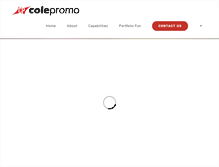 Tablet Screenshot of colepromo.com